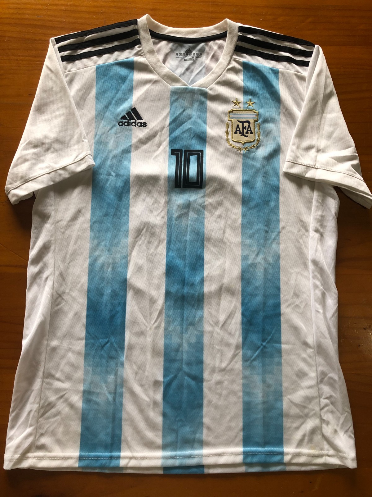 Adidas - Argentina National Football Jersery - LIONEL MESSI #10