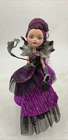Ever After High Raven Queen Doll Thronecoming On Stand With Accessories