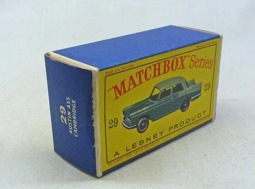 Lesney Matchbox Toys MB29b Austin Cambridge ORIGINAL Empty D Type Box