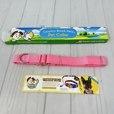 Country Brook Petz Martingale Dog Collar Training Collar No Buckle Pink Medium