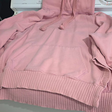 American Eagle AE Super Soft Women's S Pink Pullover Fleece Hoodie Pockets