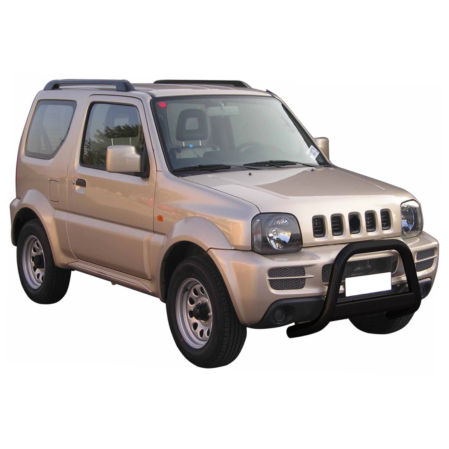 Pare-buffle avant Suzuki Jimny 2006-2012 tube acier noir 63mm tout-terrain