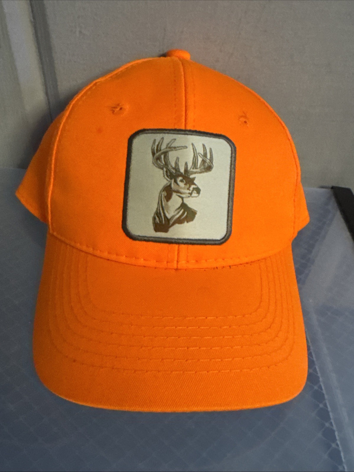 Cabela’s Hunter Orange SnapBack Adjustable Hat Ca… - image 3