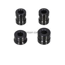 KITACO Aluminum Axle Color Set Front/Rear Bla...