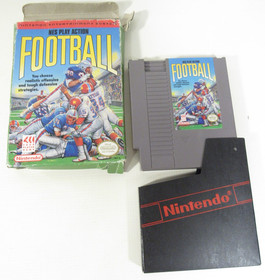 Tecmo Super Bowl & NES Football (Nintendo NES, 1991) Game Cartridge & Box