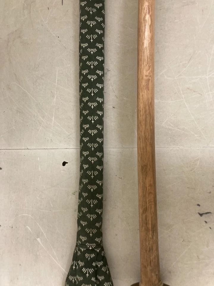 Japanese Katana Wood Sword – Antique Original from Japan, Zinober Red Scabbard - Image 3 of 4