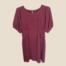 Express Mini Dress Modern Minimalist Chic Cocktail Party Burgundy Wine Red XL