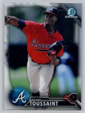 2016 Bowman #BCP6 Touki Toussaint Chrome Prospects Refractor Atlanta Braves