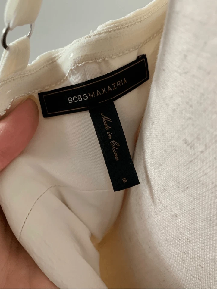 Bcbg off white long maxi dress size small bridesmaid or made of honor or weeding - Image 4 of 4