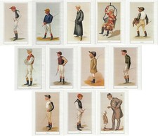 Vanity Fair Jockeys 12 x A4 Art Prints: Victorian Horse Racing Jockey RaceCourse