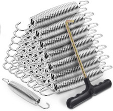 Trampoline Springs Replacement with T-Hook 72 Pieces Heavy Duty Stainless Steel