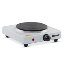 GEEPAS Hot Plate Electric Cooker Single Portable Precise Table Top Hob 1000W