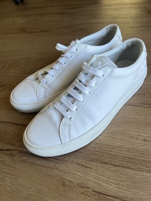 Woman by Common Projects Achilles Low Women's 39 White Leather Low Sneaker 8US