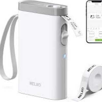 Nelko Label Maker Machine with Tape, P21 Bluetooth Label Printer, Wireless Mini