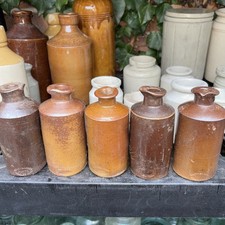 Stoneware. Bird beak  ink  bottles 