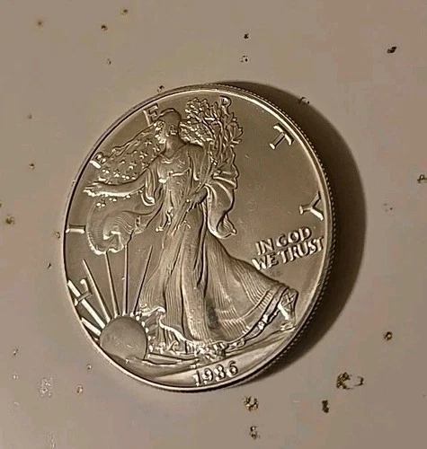 United States Silver Dollar, 1986 Bullion 1 Oz .999 Silver
