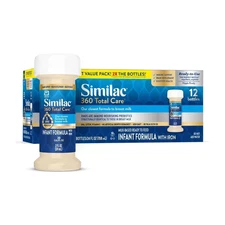 360 Total Care Infant Formula, Ready to Feed, 2oz, 12 Pack Similac