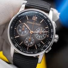 Audemars Piguet Code 11.59 Chronograph Rose & White Gold Men's Watch - 26393CR 12