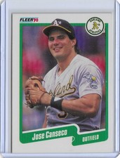1990 Fleer - No. 3 - Jose Canseco - Oakland Athletics