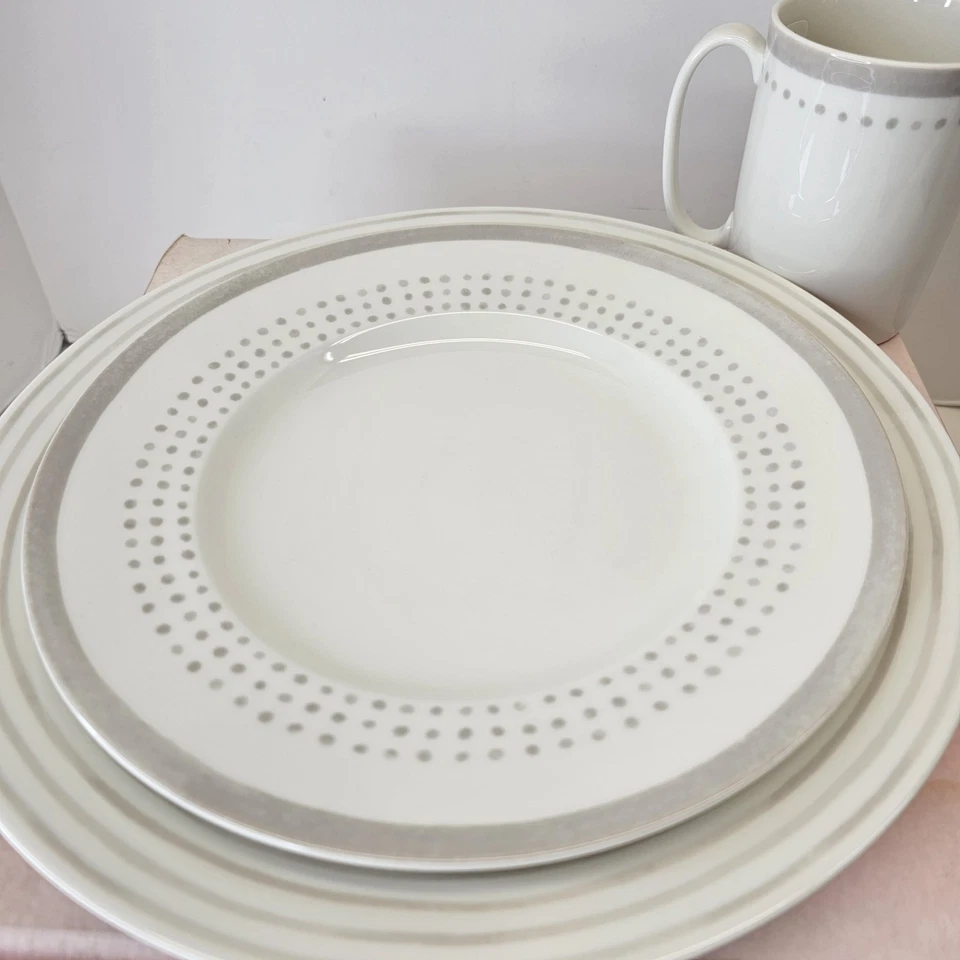 Kate Spade Charlotte Street East Slate 4-Piece Place Setting Dinnerware Set-Read - Image 4 of 4
