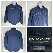 Bauer Women’s XL Navy Hockey Jacket Full Zip Team Insulated Coat Performance
