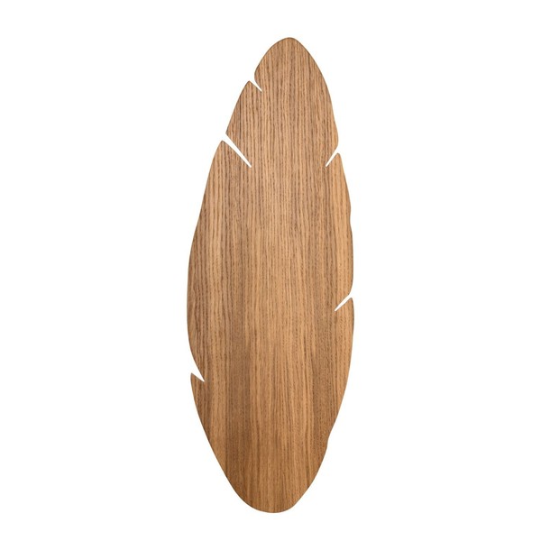 Wandleuchte Wandlampe Holz H: 69Cm Blatt Indirektes Licht Natur Design FüR 4X G9-image
