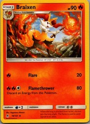 Braixen 16/131 Forbidden Light Uncommon Pokemon TCG