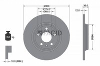 2X Bremsscheibe Pagid 55828NC FüR Audi A4 B9 Avant 8W5 8WD 8W2 8WC A5 Sportback