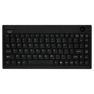 WKB-3100UB Wireless Mini Trackball Keyboard - Compact 87-Key Layout, Built-in...