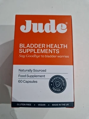 Jude BLADDER HEALTH SUPPLEMENTS 60 Capsules - Vegan - Gluten Free NEW