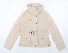 Sos Jensen Womens Beige Jacket Size M Zip