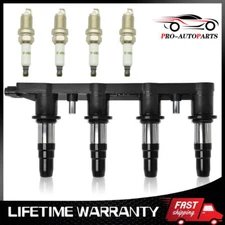 Ignition Coil Pack UF620 + 4x Spark Plug for 2012-2015 Chevrolet Cruze Sonic 1.8