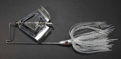(1) D&J Lures 1/2 Oz. Custom Retaliator Buzzbait (Silver Gl.) Bass Fishing-''NEW''