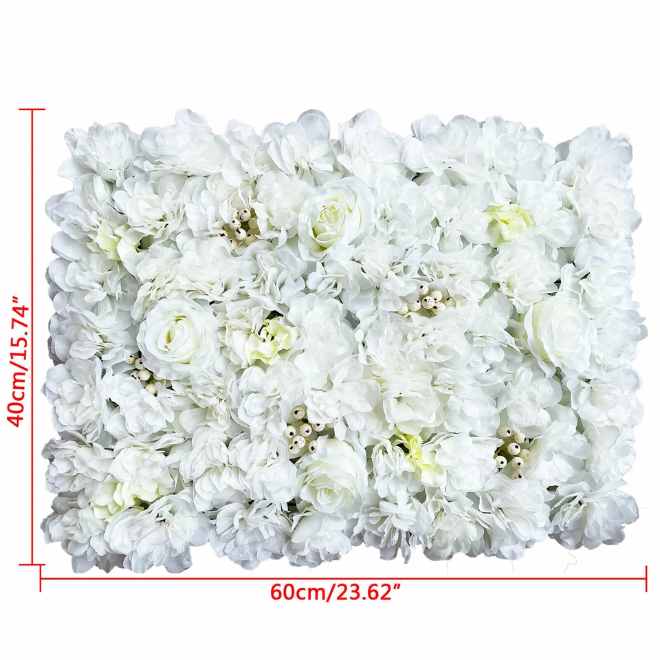 Flower Wall Panels Backdrop 12 Pcs Wedding Wall DIY 3D Floral Panels Handmade - Image 2 of 4