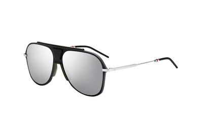 New Christian Dior Homme 0224 S 03OL0T Black Aluminium Green