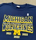 University Of Michigan Wolverines Football Big Ten Champs 3 Time Size Xl Nwt