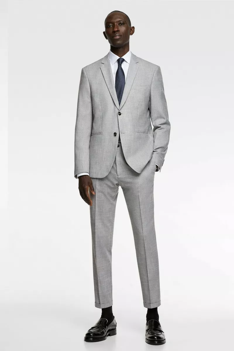 Textured suit clearance jacket