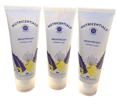 3 PACK Nu Skin Nuskin Nutricentials Brighter Day Exfoliant Scrub 3.4oz 100ml