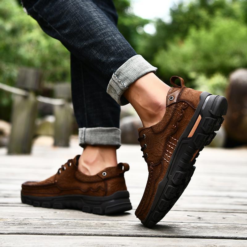 SAOLA Scarpe con suola spessa uomo business britanniche punta rotonda sport Oxford con suola spessa