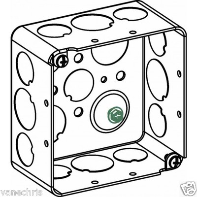 Orbit D4SDB-50/75 4 Inch Square Drawn Box 2.13 Inch Deep 50/75 KO