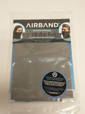 Airband Neck Gaiter Mask RX99 Filter Gray