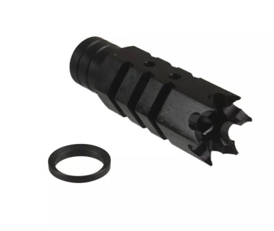 5/8X24 TPI Steel Shark Muzzle Brake For .308  .300 Blackout 762