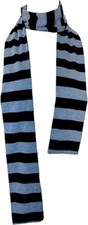 Fall Winter Ultra Soft Knit Striped Scarf for Women Men Boys Black and Gray