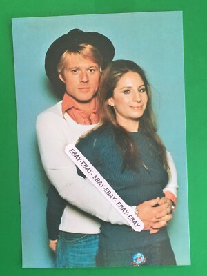 Found 4X6 PHOTO of Old Movie Actor Handsome Robert Redford & Barbra Streisand