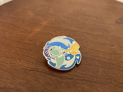 Disney Little Mermaid Hidden Mickey 3 of 5 Blow Fish Trumpet Music Trading Pin