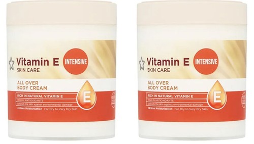 Crema Corporal Vitamina E | Hidratante Intensiva para Piel Seca | Frascos de 2 x 475ml - Imagen 2 de 7