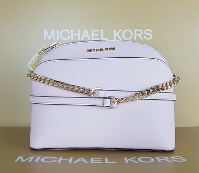 MICHAEL KORS CROSSBODY BAG MK EMMY POWDER BLUSH MEDIUM DOME UVP 300£
