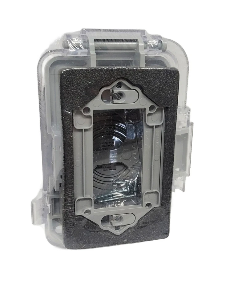 PACK de 4 cubiertas Hubbell resistentes a la intemperie en uso de 1 velocidad 2-3/4" de profundidad de aluminio fundido a presión Foto 3 de 3