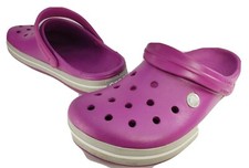 Crocs Crocband Unisex Clogs Slippers Garden Shoes Women's 11 Men's 9 Purple EUC 