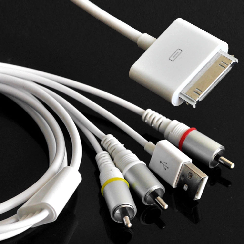 Шнур для подключения телефона. Iphone 4 av Cable. Iphone RCA Cable. IPAD 3 провод RCA. Av кабель iphone 4s.